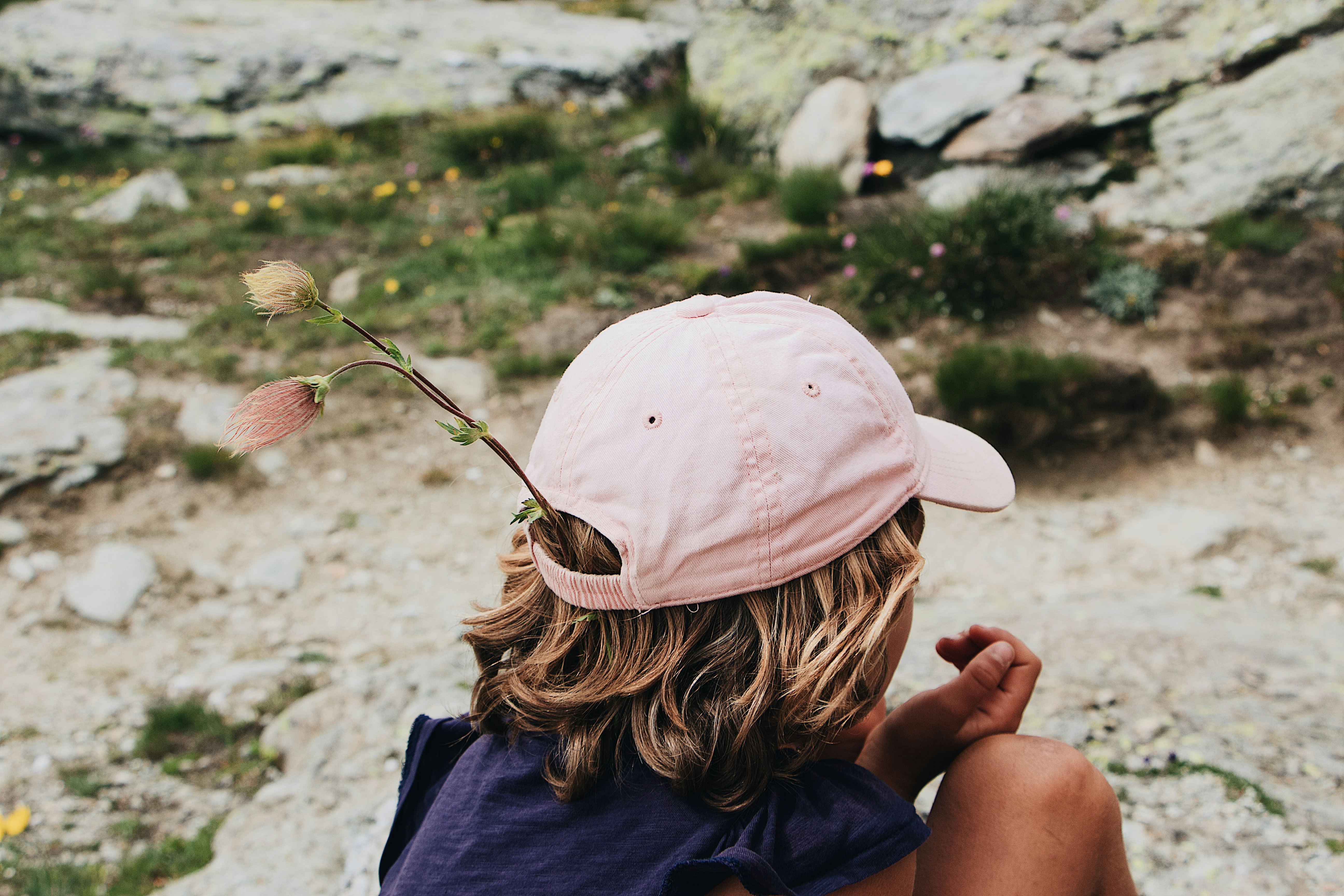 pink fitted cap